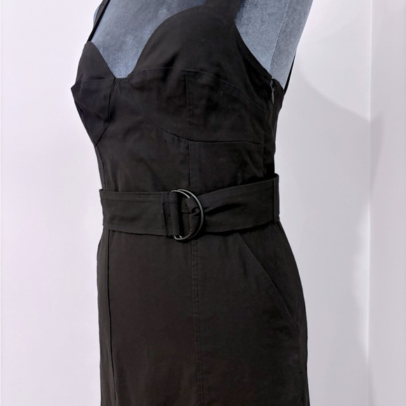 A.L.C. Fitted Black Belted Dress Size 4 - Picture 4 of 11